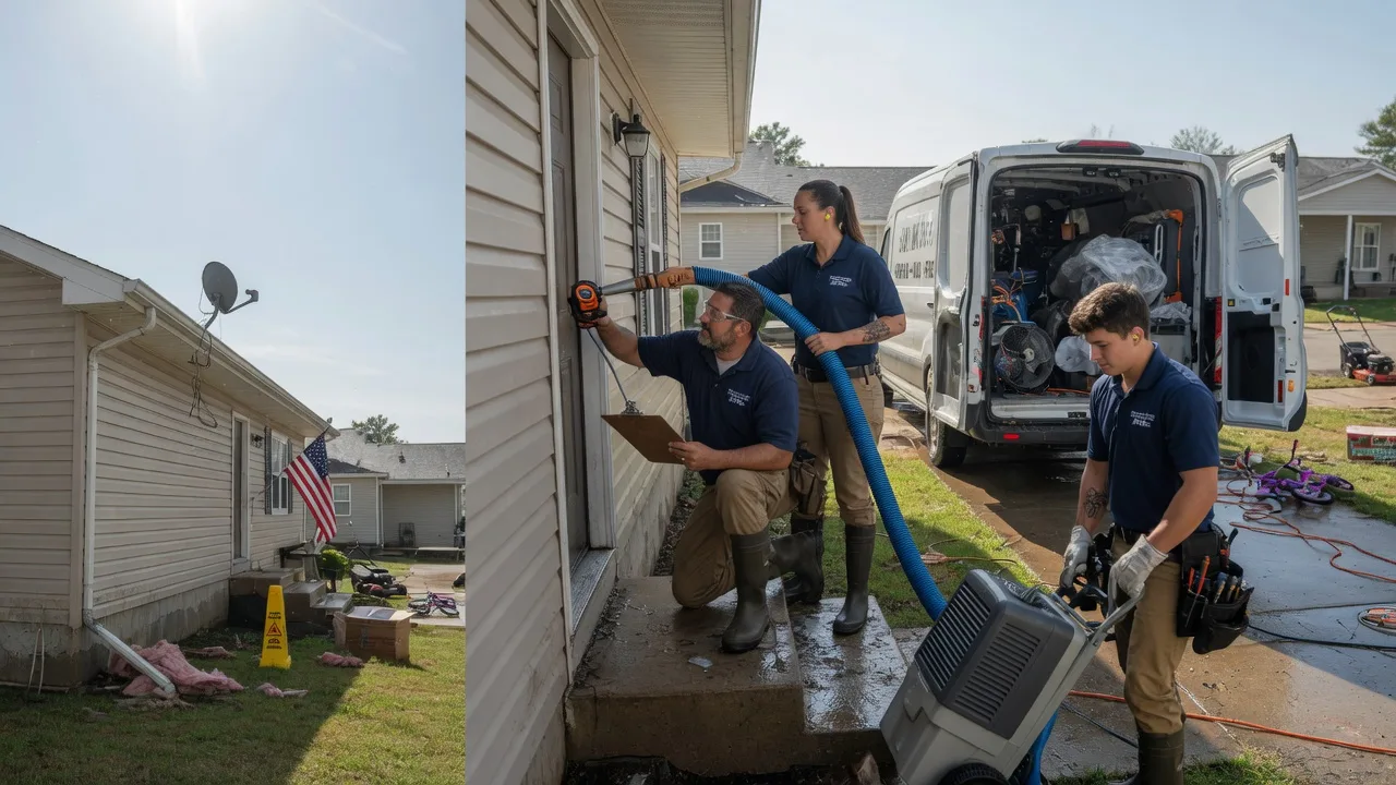 Ceiling Water Damage Restoration in Denmark, WI near me